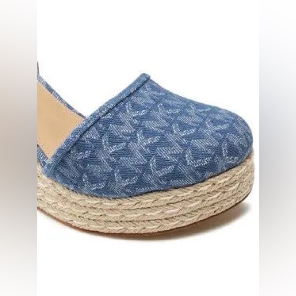 MICHAEL Michael Kors Women's Margie Lace-Up Espadrille Wedge Sandals - Picture 8 of 9